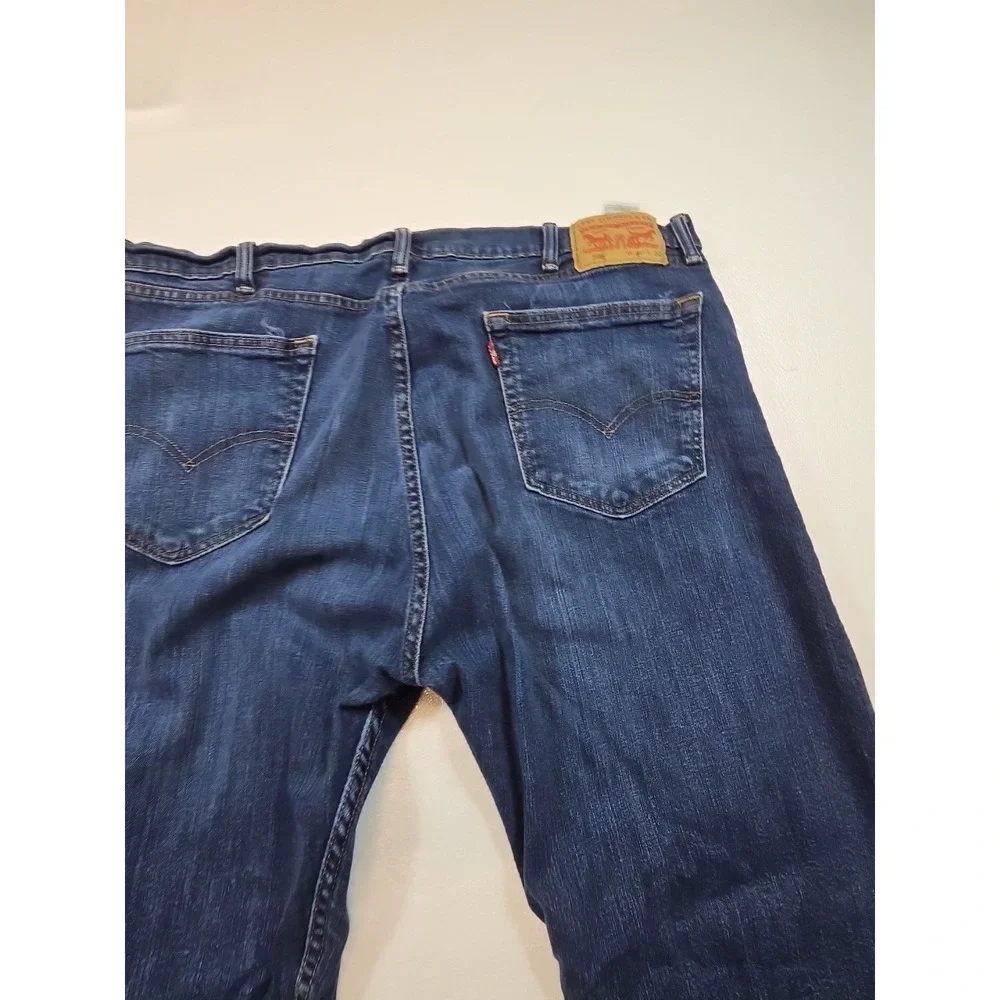 Levi's 505 Mens Jeans Size 40x32 Regular Fit Straight Leg Blue Denim